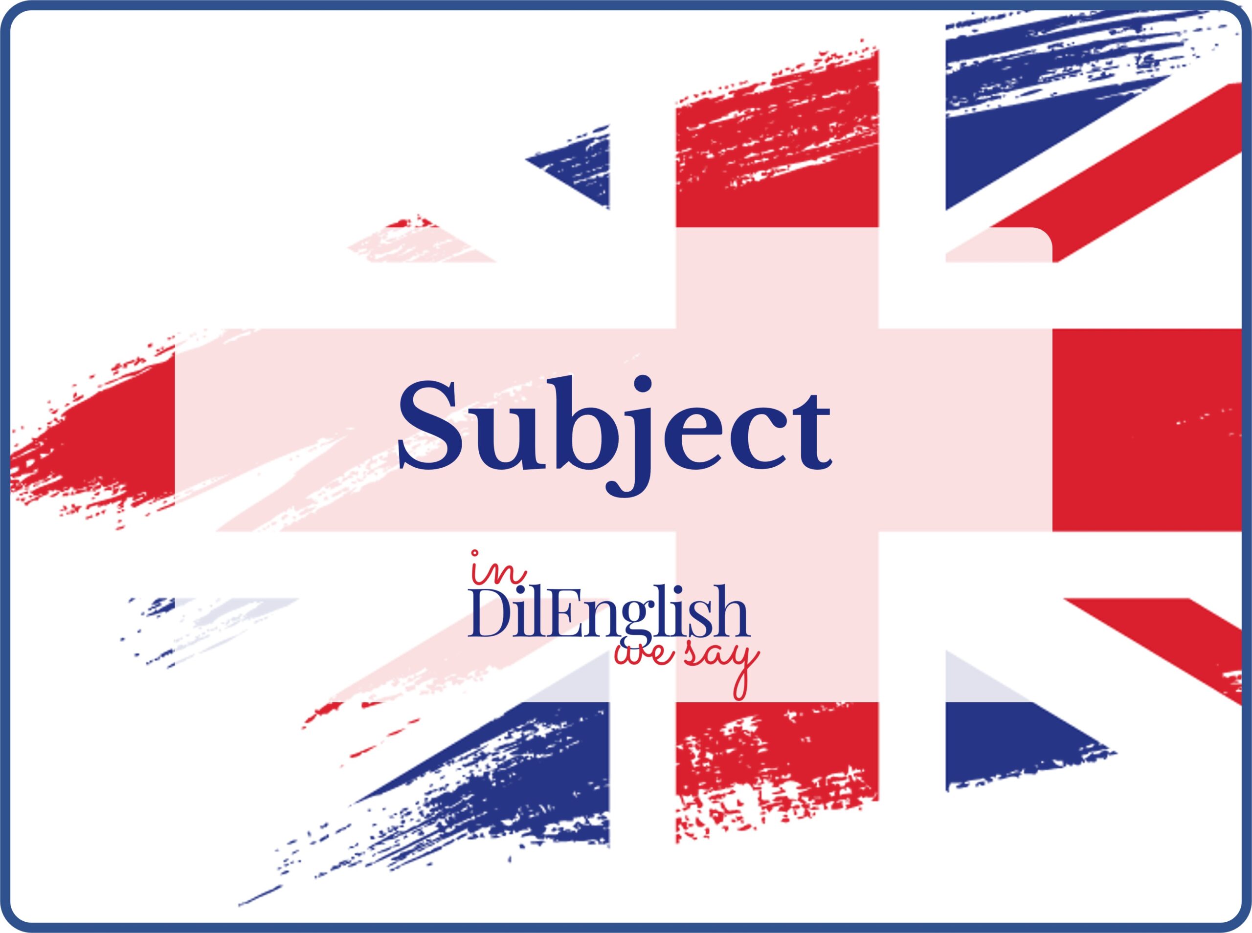 Subject-English-Part-of-Sentence